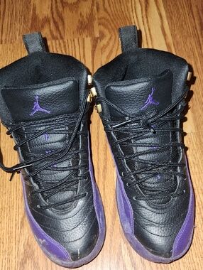 Air Jordan Black & Purple Retro Sneakers